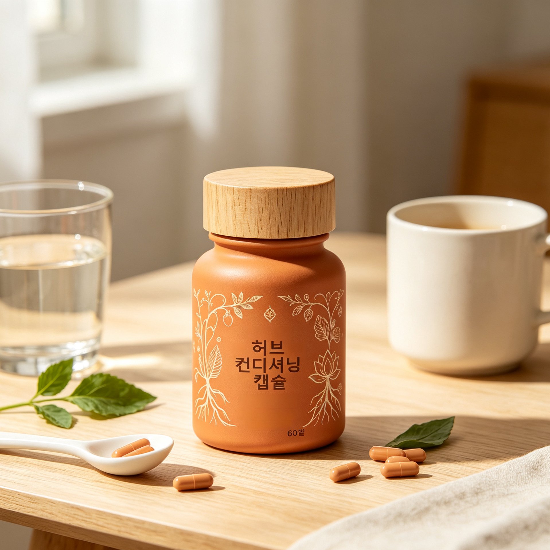 천연 한방 건강 캡슐