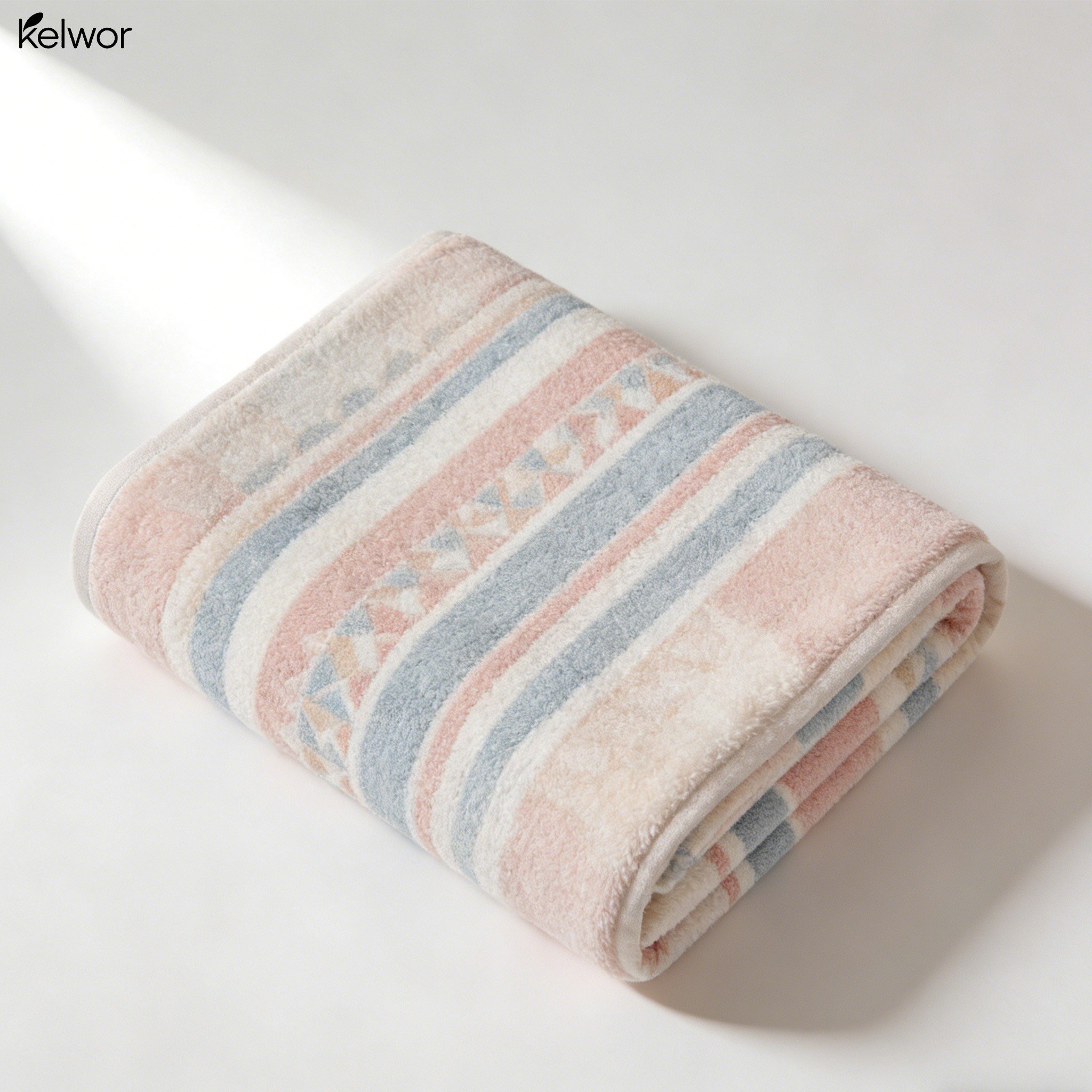 Czysty bawełniany, oddychający koc ręcznikowy