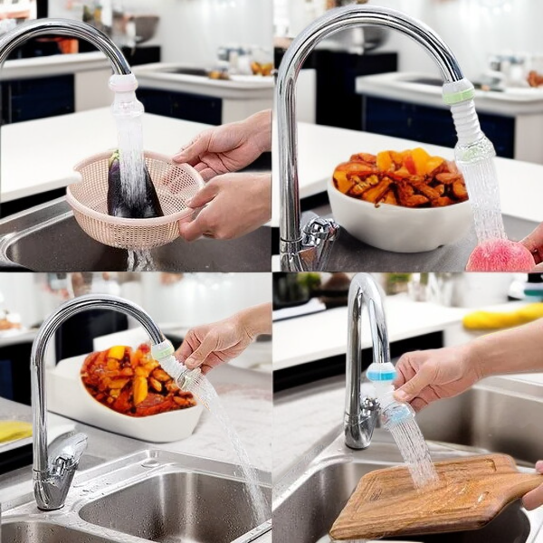 浄水機能付き伸縮式キッチン蛇口スプレーヘッド