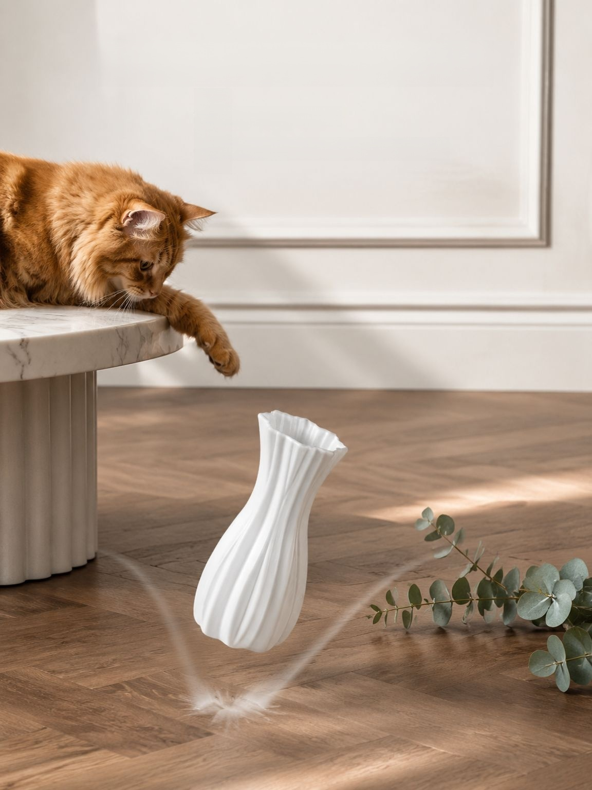 Vase rétro avec fleurs artificielles pour une ambiance romantique