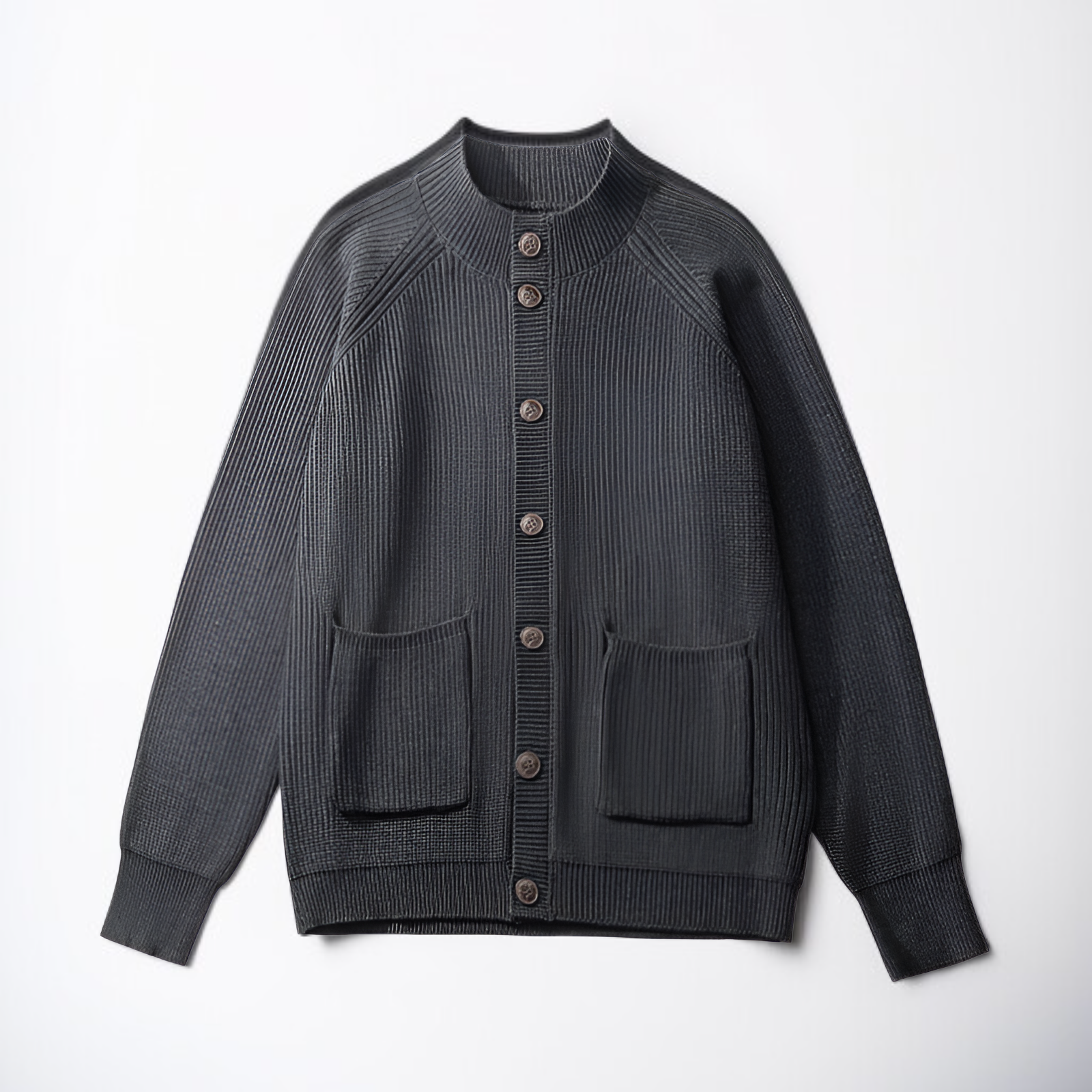 라글런 슬리브 울 스웨터