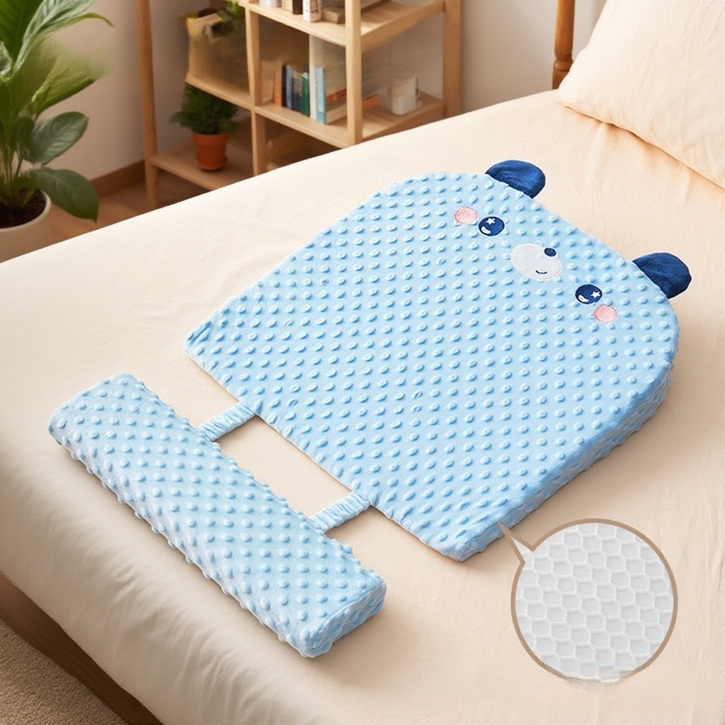 Baby anti-spit-up slope pillow