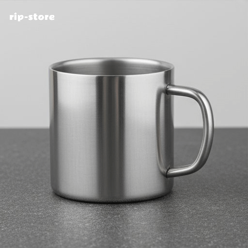 Stainless steel office cups (3 pieces)