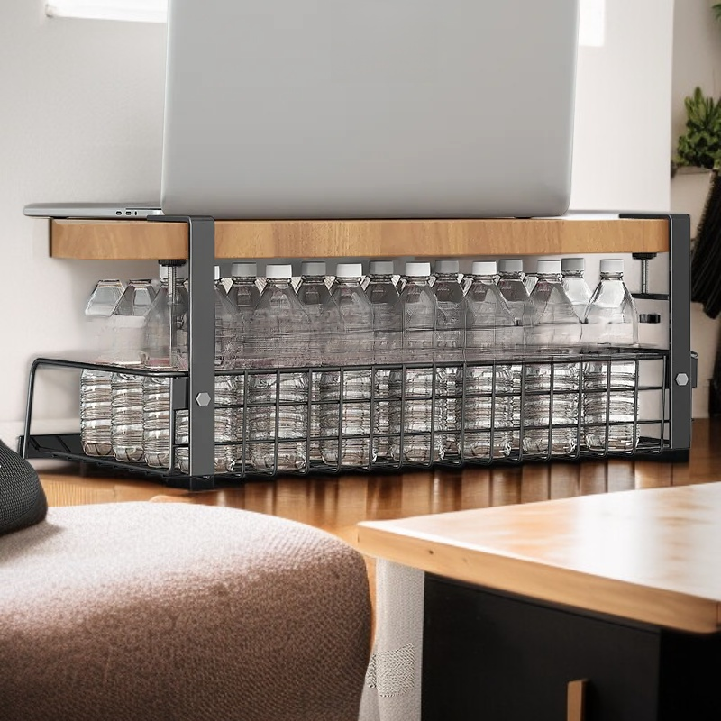 Under Desk No-Installation Storage Rack