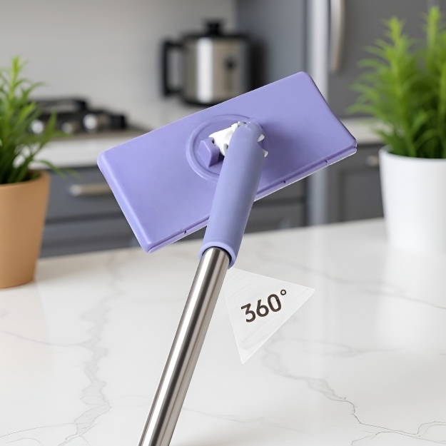 取り外し可能なモップヘッドでお手入れ簡単