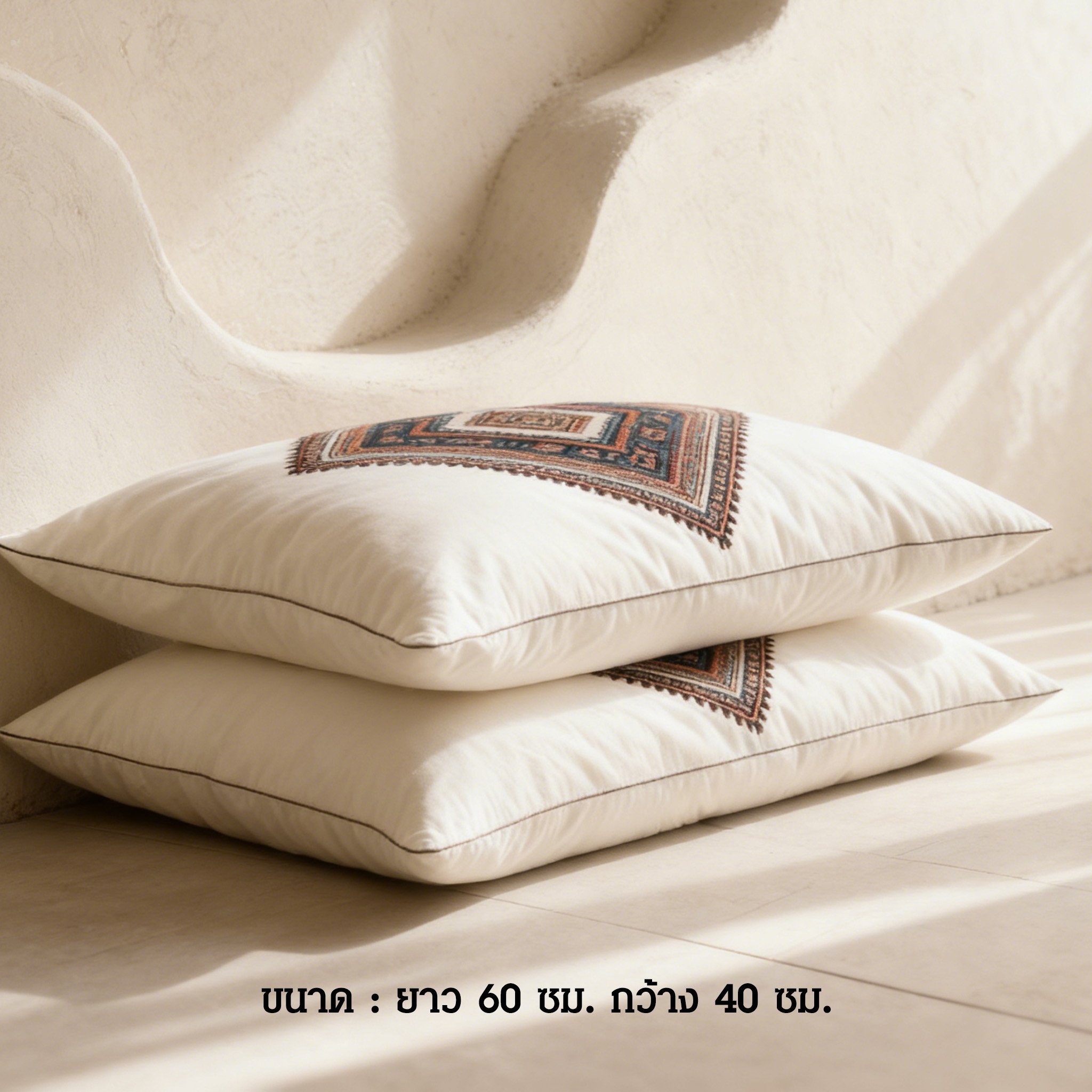 หมอนคู่สำหรับตกแต่งห้องรับแขก