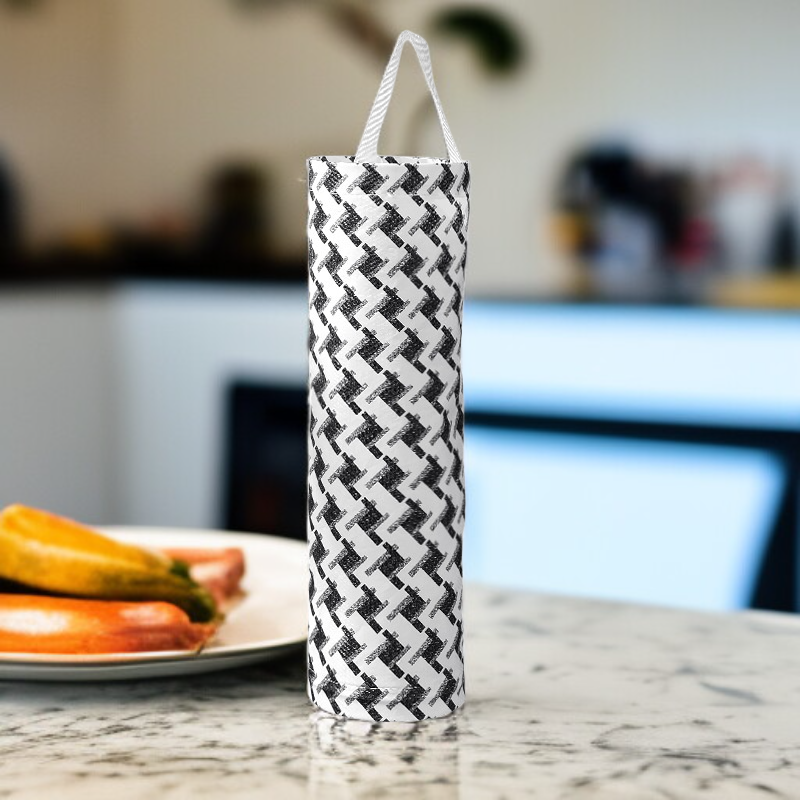 ที่เก็บถุงขยะติดผนังสำหรับห้องครัว ทรงกระบอก ถอดออกได้ แขวนได้ พลาสติก