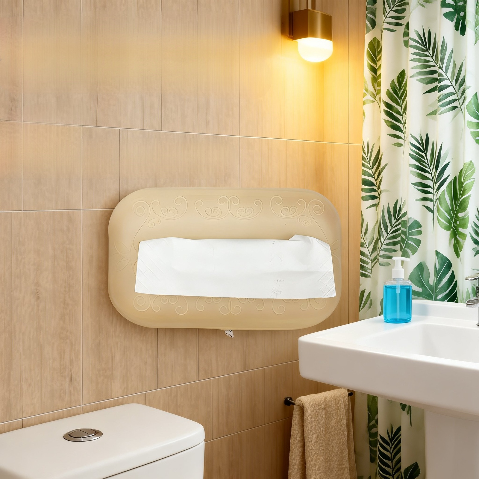 Wasserdichte Taschentuchbox aus Silikon im modernen Design