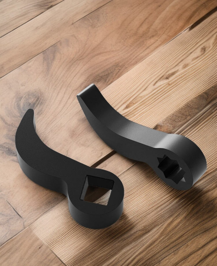 쇠뿔식 구조의 견고한 공구 디테일