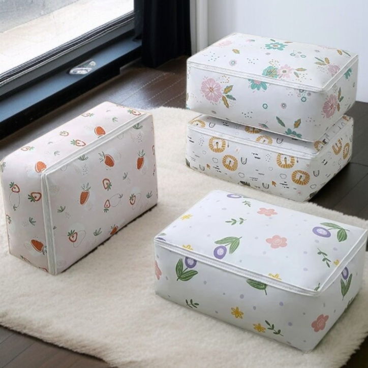 家庭用防塵収納バッグ 大容量立体キルトデザイン