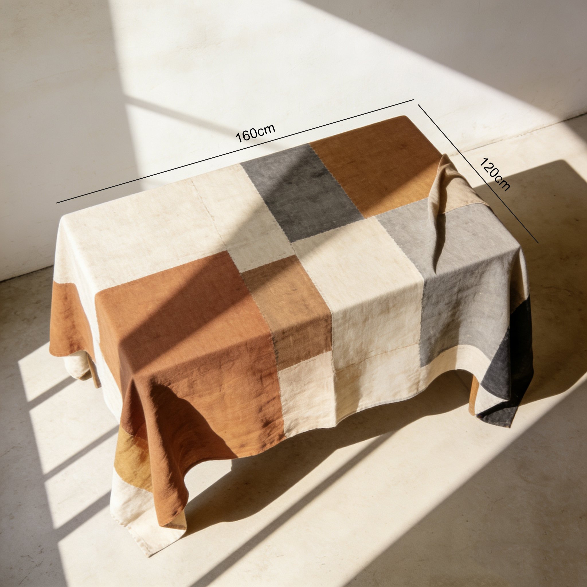 감각적인 체크 테이블보로 꾸민 식탁