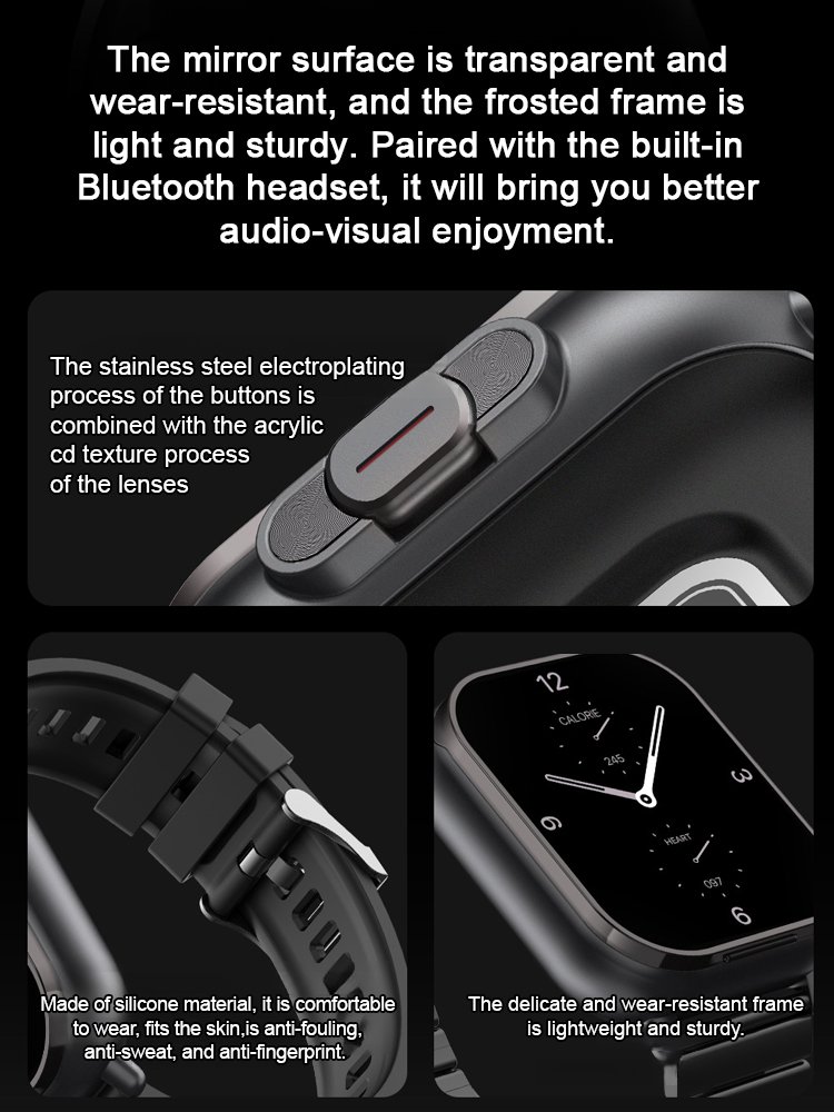 Bluetooth Earphone & Smart Watch 2-in-1 