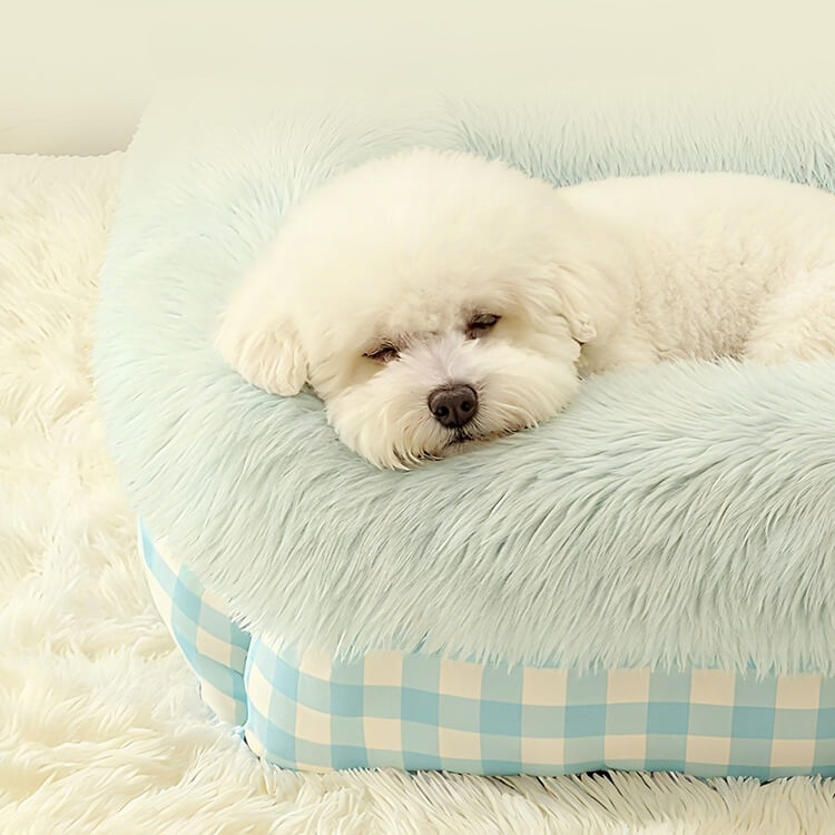 Extra tiefes Plüsch-Haustierbett