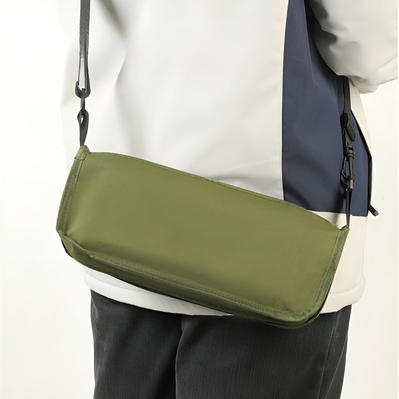 ポータブル折りたたみミニスツール　アウトドア用ポケット付きショルダーチェア