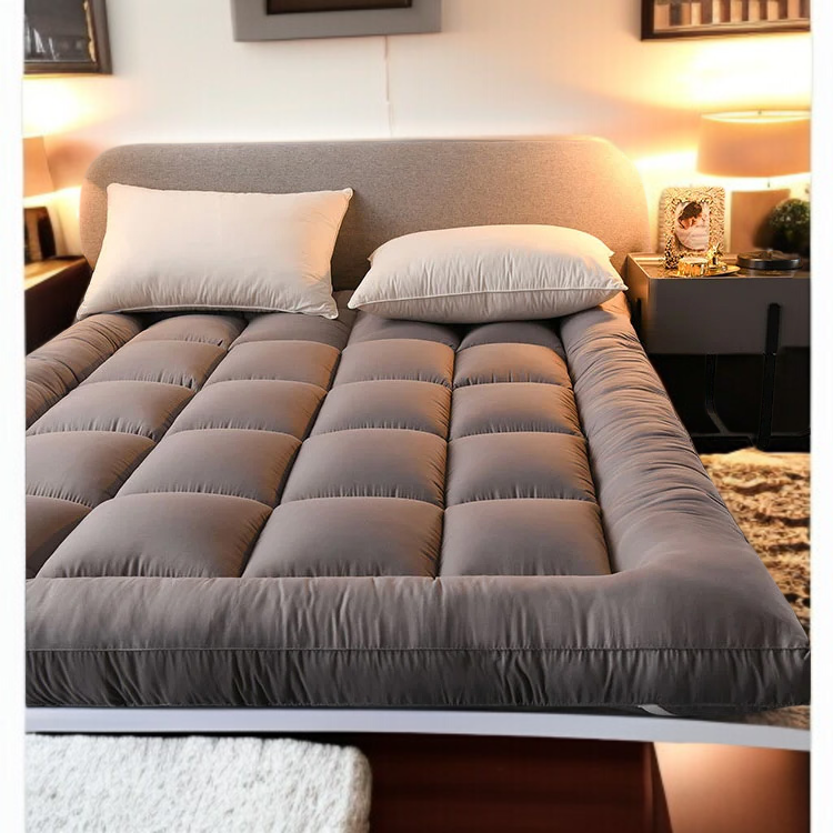 学生寮 羽毛布団 立体厚手 ソフトマットレス 羽毛布団 フロアマットレス キルト