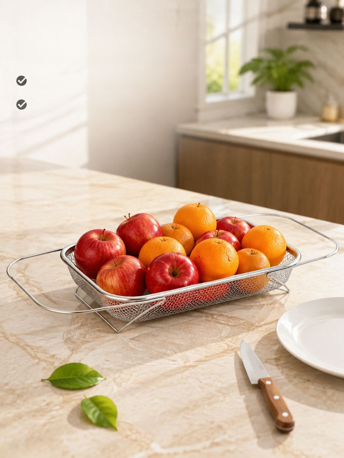 Égouttoir pour évier avec espace pour assiettes et couverts