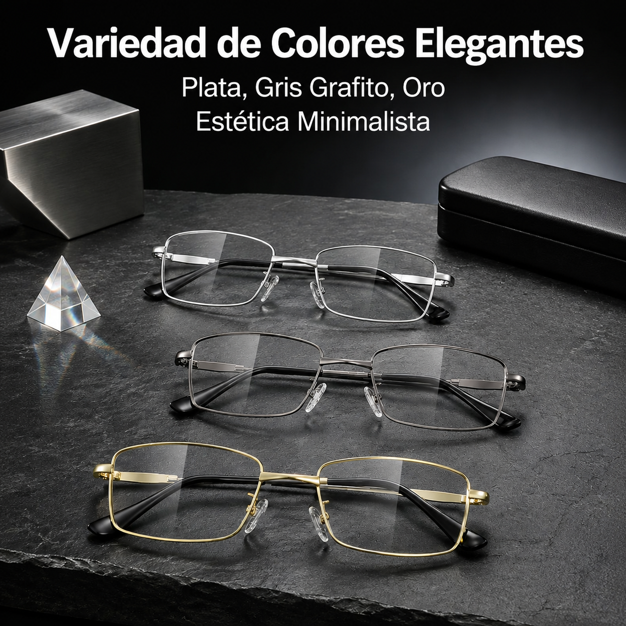 Gafas de lectura titanio filtro luz azul
