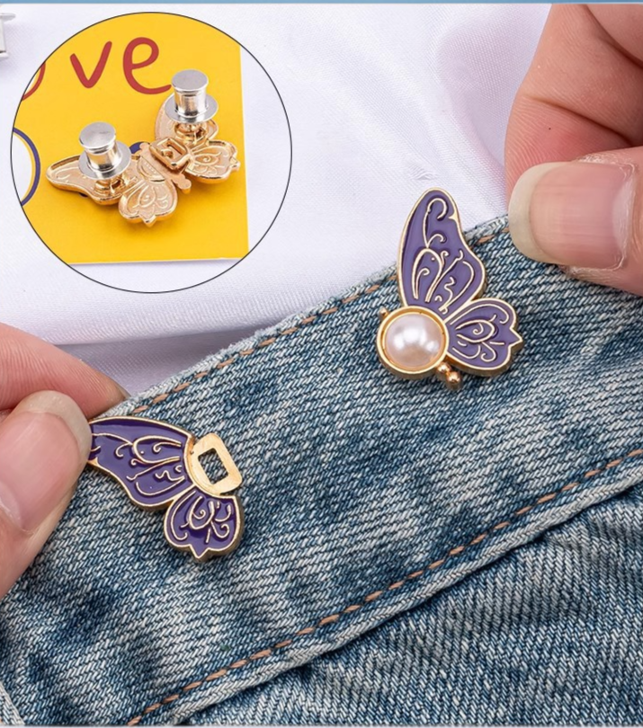 Fashionable butterfly buckle for pants