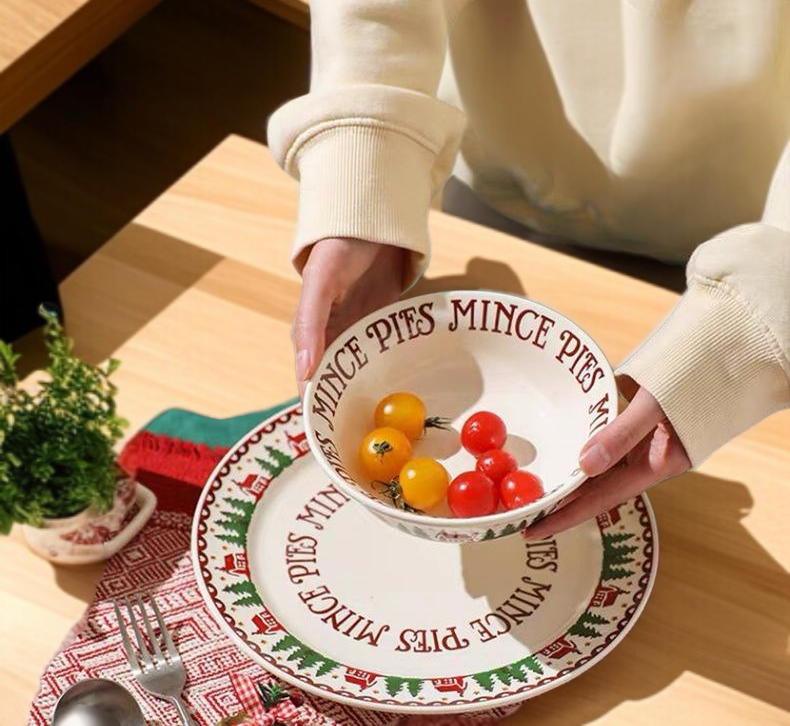 لوحة سيراميك عيد الميلاد بتصميم عصري