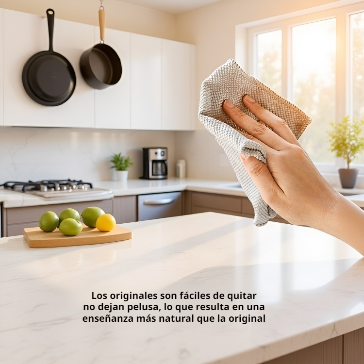 Paño de limpieza absorbente con diseño de escamas de pescado