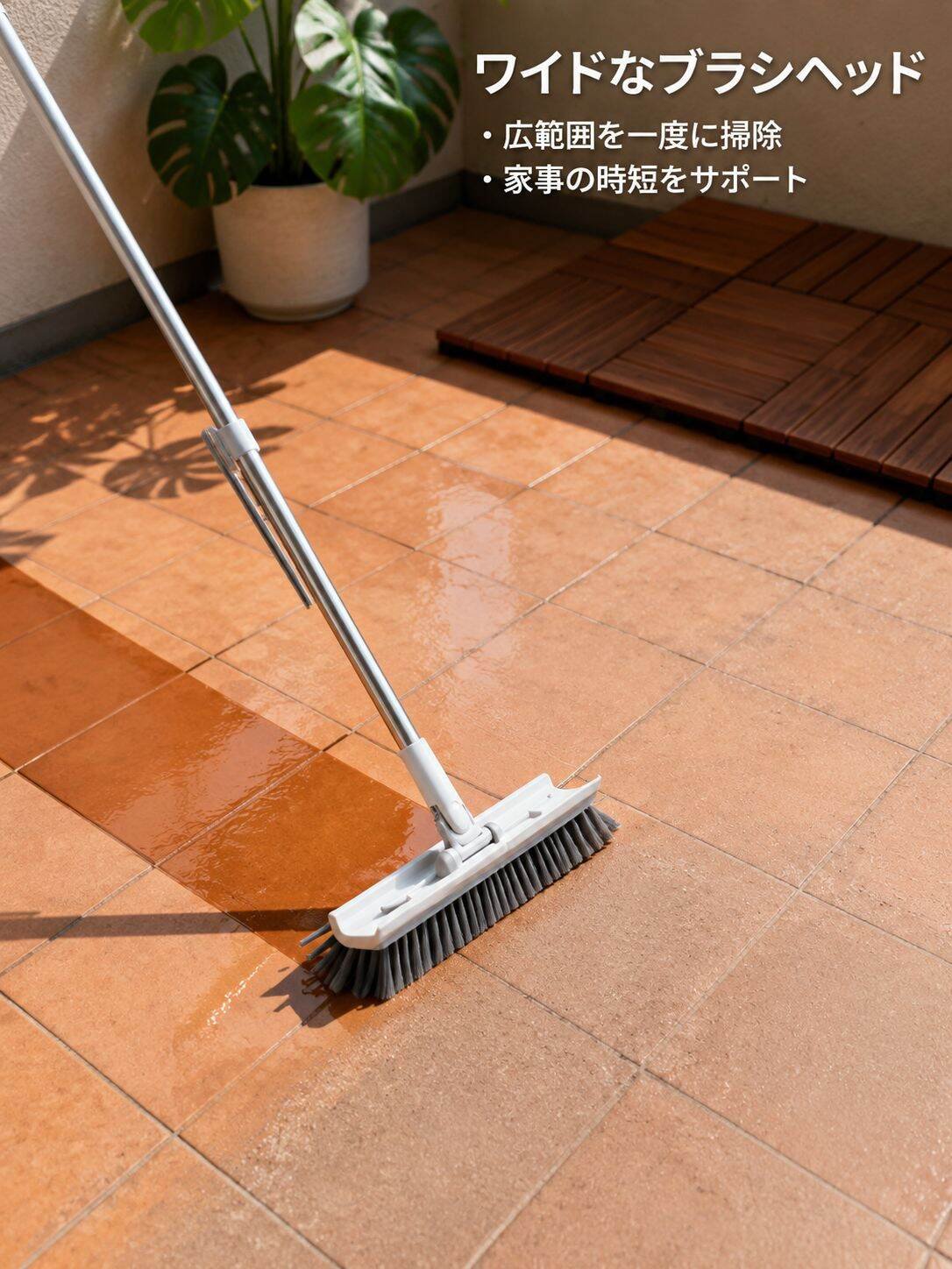 拡大されたV字型全方位クリーニングブラシ