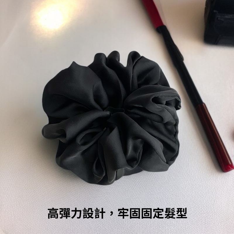 緞面純色大腸髮圈