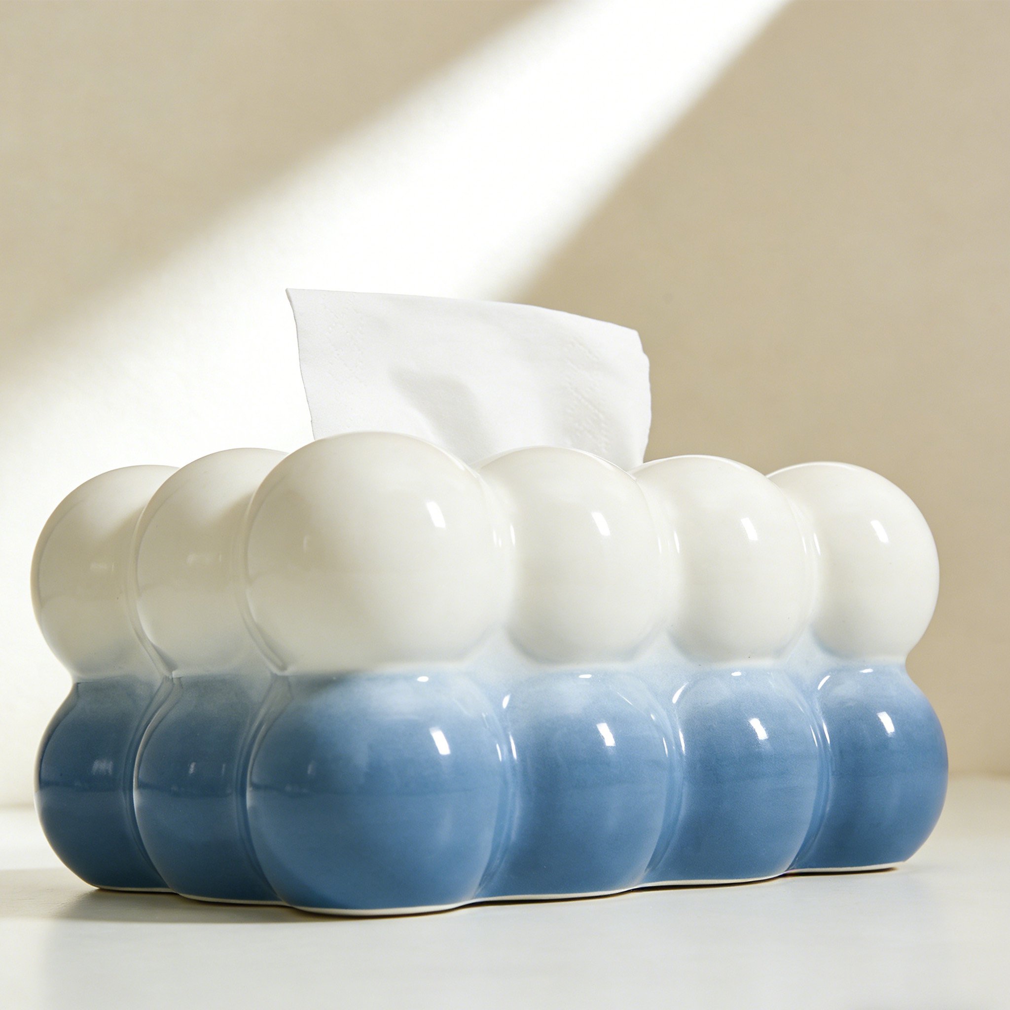 가정용 플라스틱 티슈 보관함 4종 세트 전체 이미지