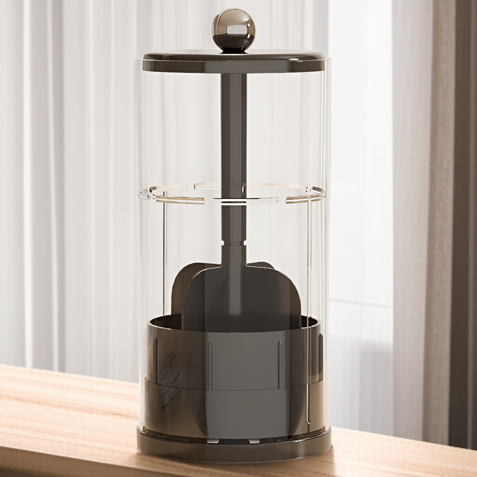 クリームスタイルのリフティングメイクブラシ収納チューブ高級デスクトップ化粧品収納ボックス回転収納バケツブラシバケツ