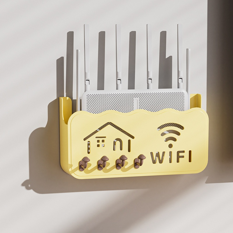 Wall-mounted Router Storage Shelf