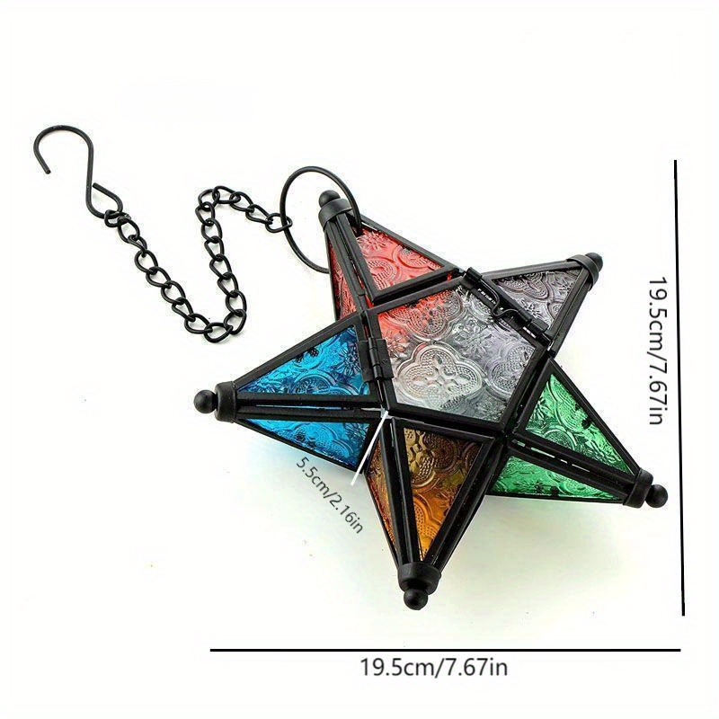 Sternkerzenständer aus Buntglas