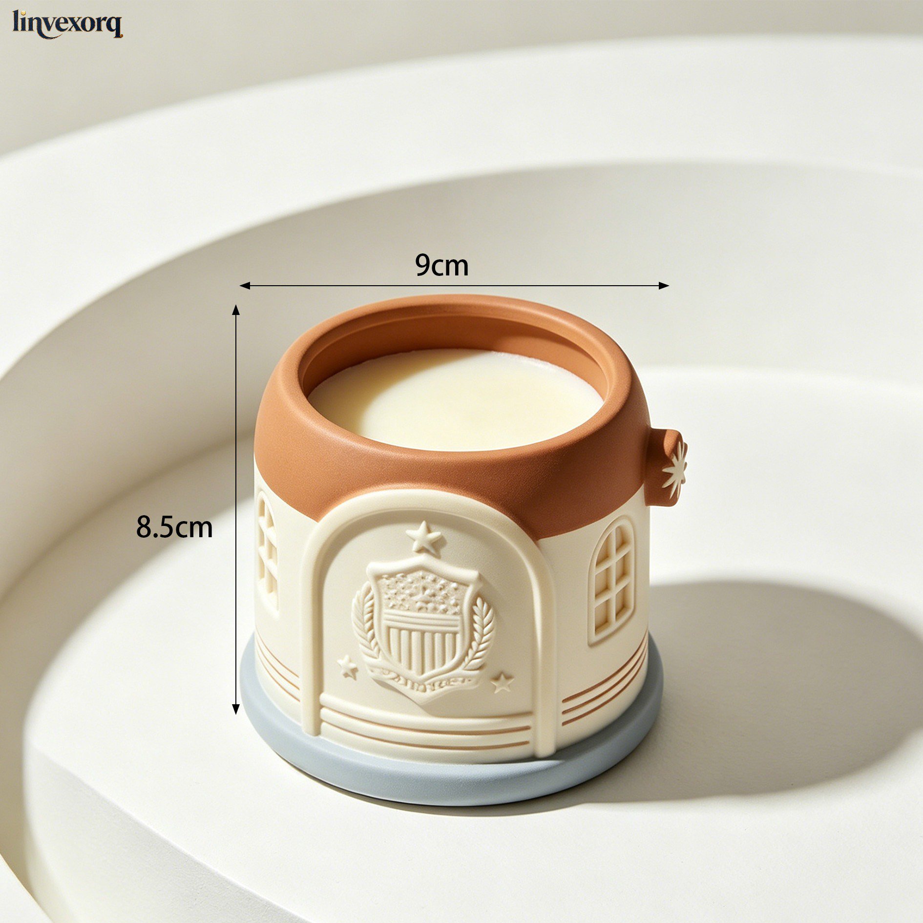 Aromatic candle jar for home fragrance