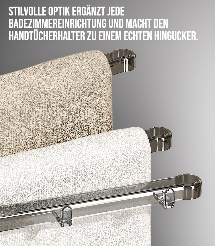 Platzsparender Handtuchhalter für kleine Badezimmer