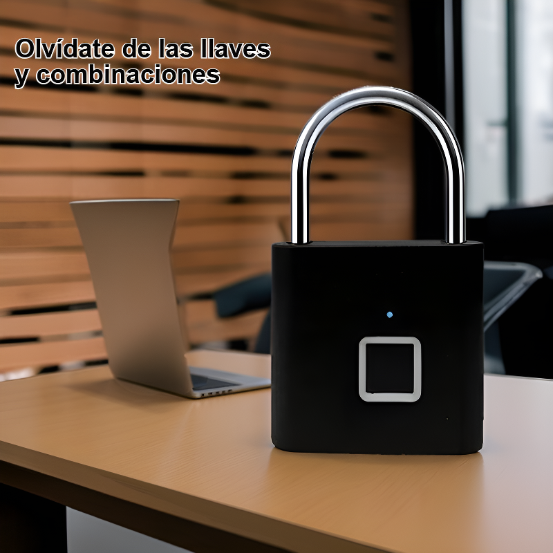 candado de huella dactilar