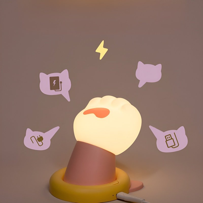 招財貓伸出猫爪小夜燈
