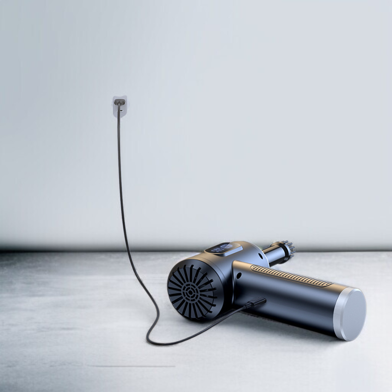 手持ち型フーバーポータブルハイパワーフーバーを吹いて車の吸引デジタル表示カーフーバー