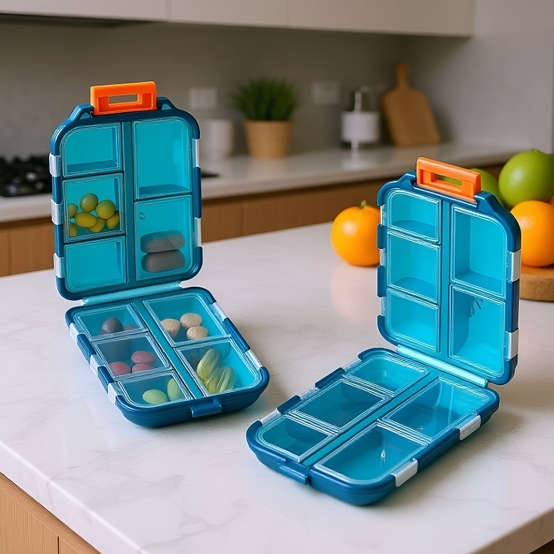 サプリメントや薬の整理に最適なピルケース