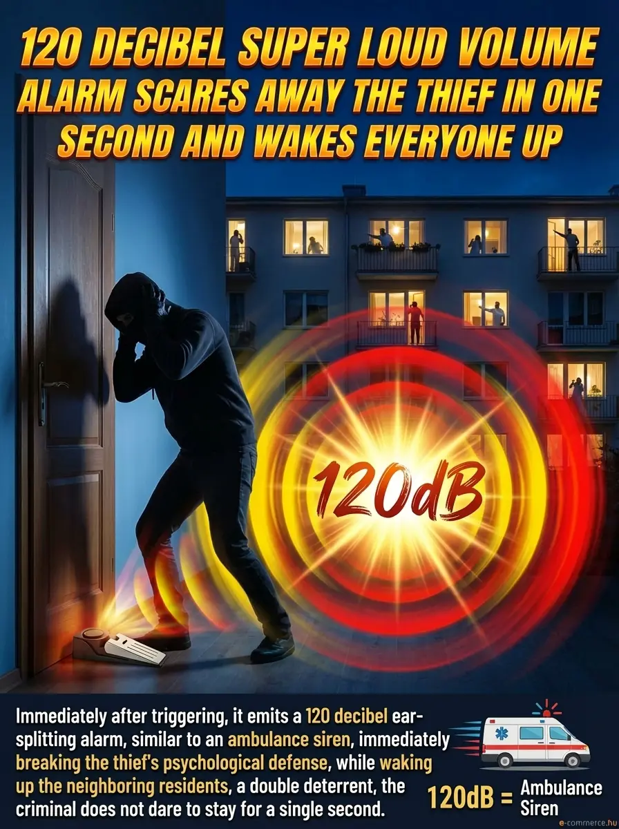 【Anti-Intrusion】Anti-Theft Door Blocking Alarm