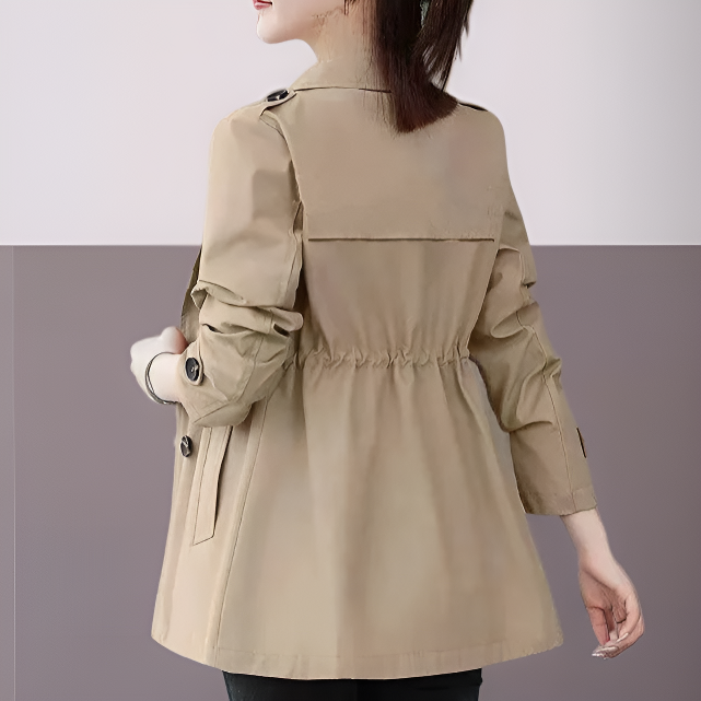 짧은 재킷 트렌치코트