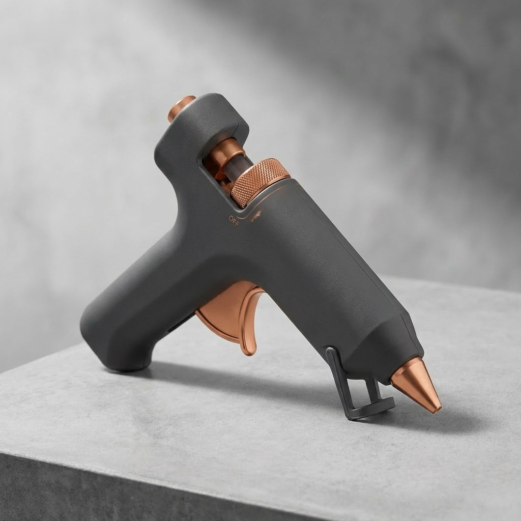 Portable glue gun ideal for crafts and repairs