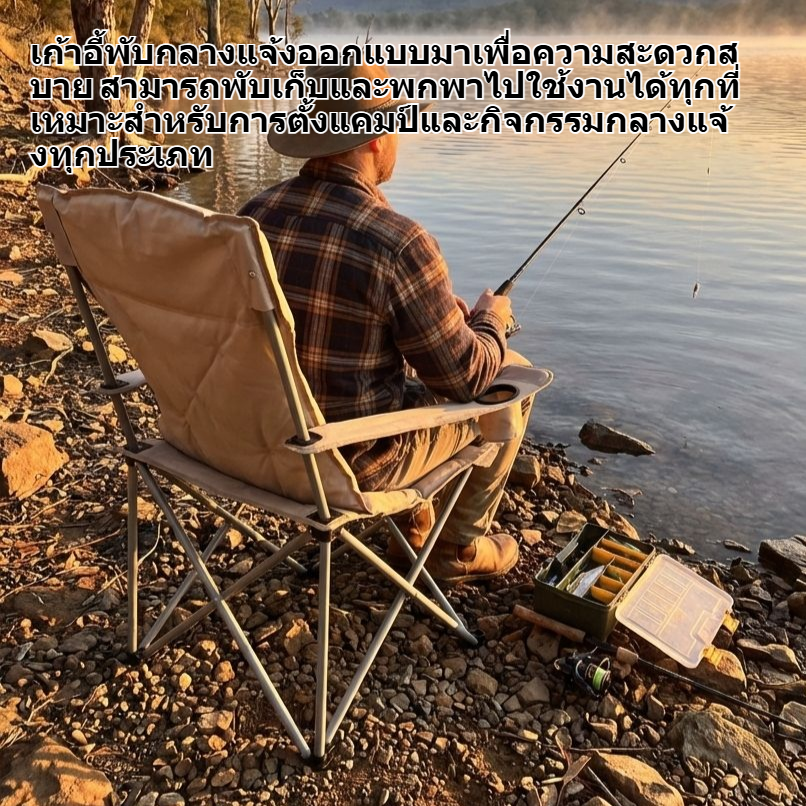เก้าอี้พับกลางแจ้ง เก้าอี้พักผ่อนสำหรับตั้งแคมป์