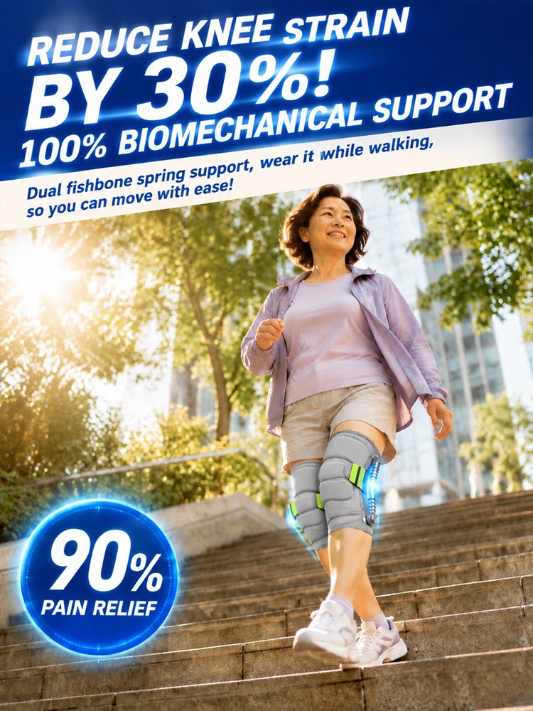 No-Slip, No-Binding Meniscus & Patella Knee Brace