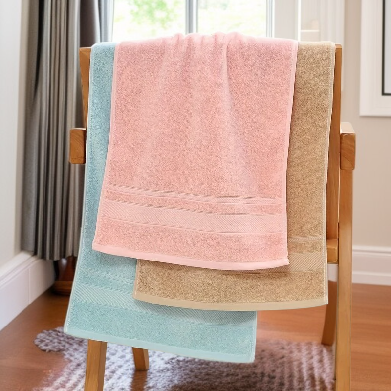 100% 면 소재의 가정용 흡수성 타월