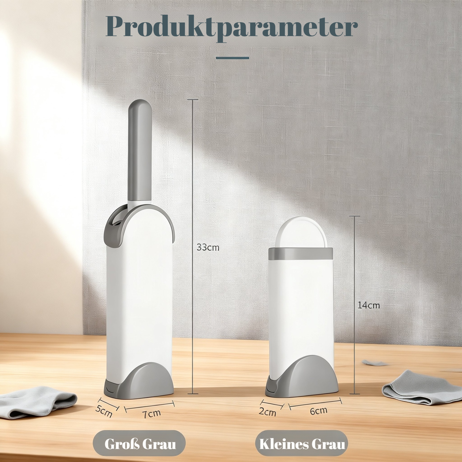 Bürstenkopf mit entfernten Tierhaaren und Fusseln