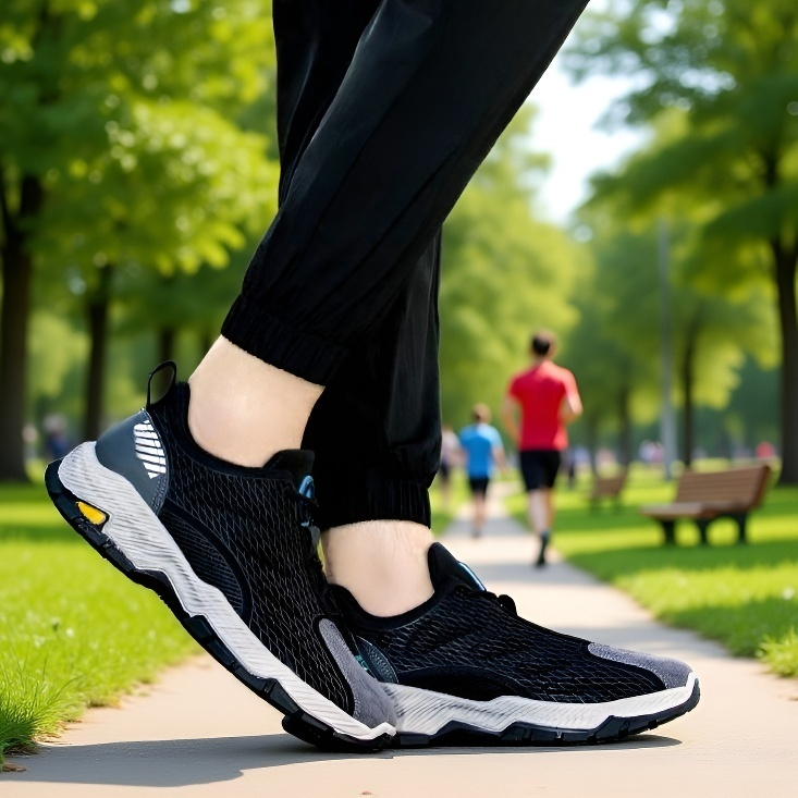 メンズ通気性薄型メッシュアスレチックカジュアルシューズ