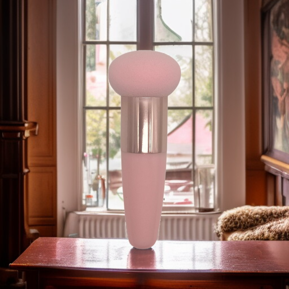 小蘑菇美妝筆粉撲