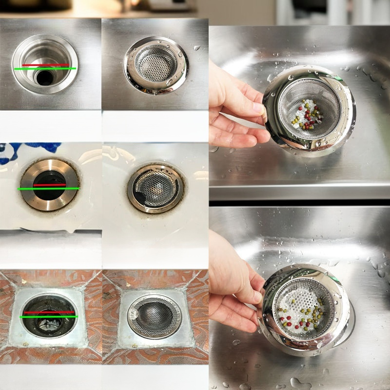 스테인리스 뚜껑 방취 하수구 싱크대 거름망