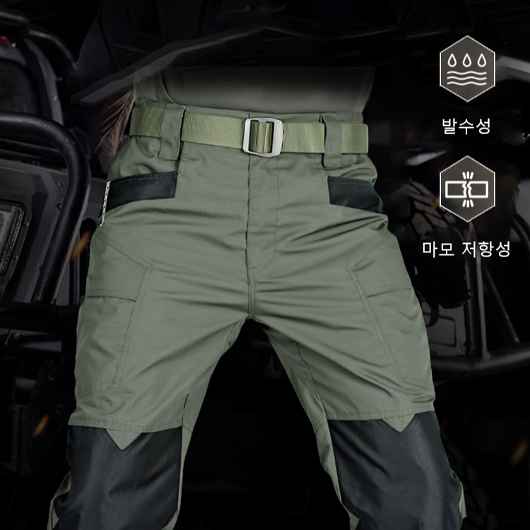 남성용 신축성 방수 전술 바지