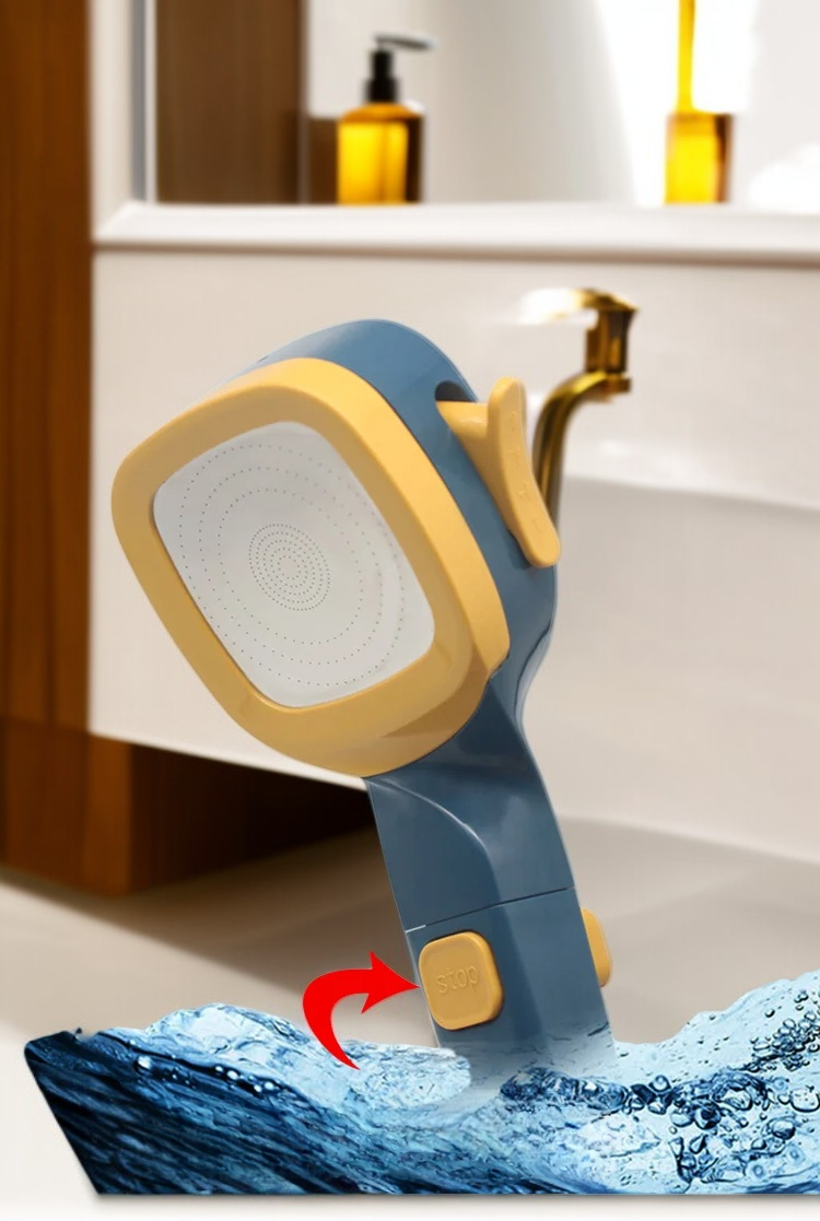 4種類の水流モードを切り替えるスイッチ部分