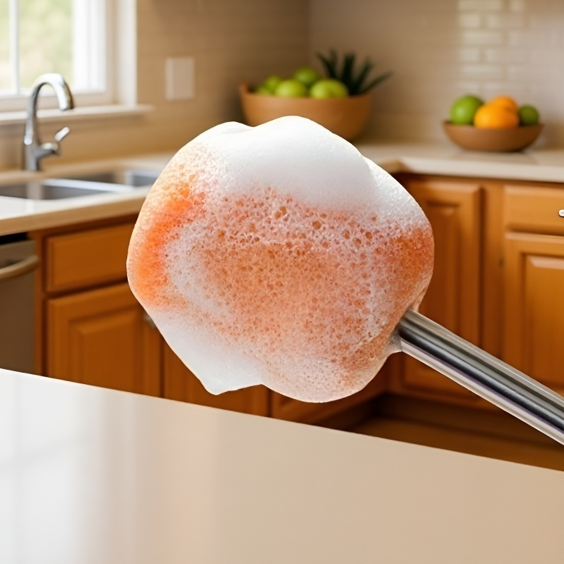 استخدام فرشاة إسفنجية 3 في 1 لتنظيف الأسطح المختلفة