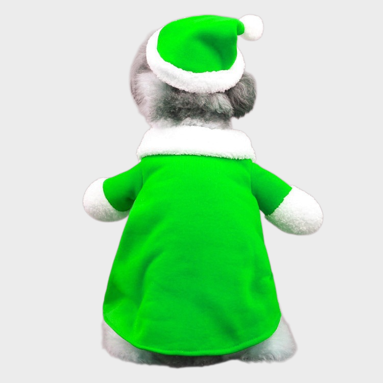 Warmes Weihnachtskostüm für Haustiere, Santa-Kleid für Weihnachten